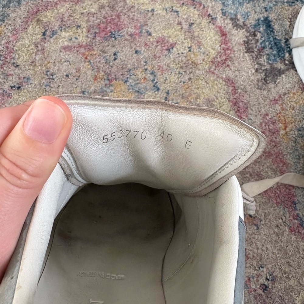 Alexander McQueen White and Gray Casual Sneakers - Picture 4 of 5